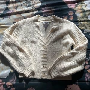 Calligraphie white sweater Small